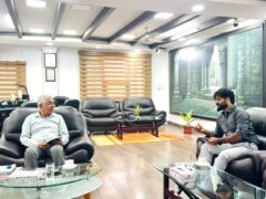 Journalist Mohd Aaqib Khan called on Hon’ble Vice Chancellor of University of Jammu